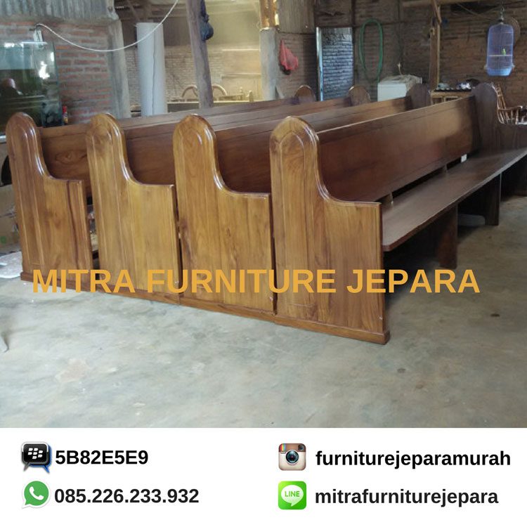 Bangku Gereja  Jati Minimalis Model  Terbaru By Mitra 