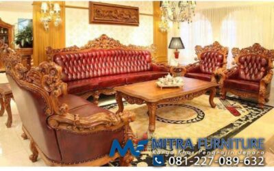 Sofa Tamu Set Ukir Ganesa Royal