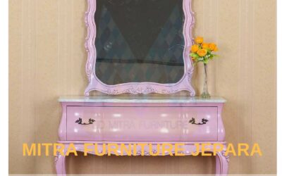 Tolet Meja Rias Minimalis Model Shaby
