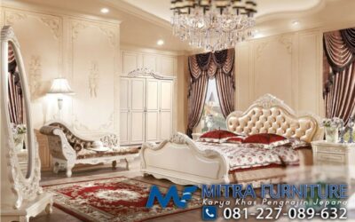 Kamar Set Mewah Klasik Warna Cream