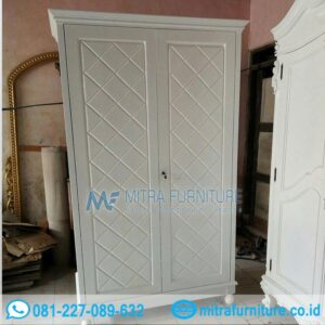 Lemari Pakaian 2 Pintu Warna Putih