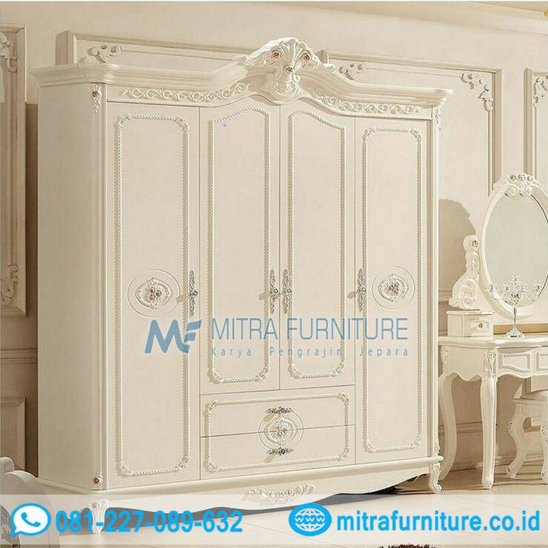 Lemari Pakaian Mewah 4 Pintu Klasik Terbaru Harga Murah Lemari Pakaian Mewah 4 Pintu Klasik Terbaru Harga Murah