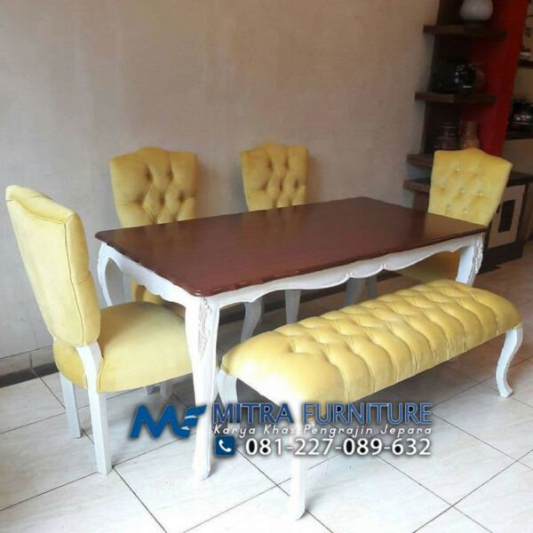 Set Mеjа Mаkаn Minimalis Natural Mudа