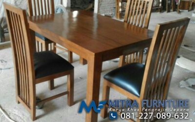 Set Meja Makan Jati Balero