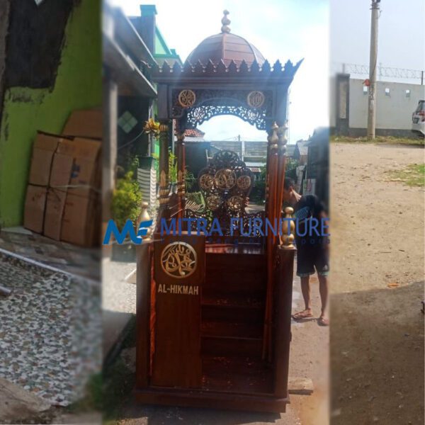 Jual Mimbar Masjid Jati Ukiran Jepara