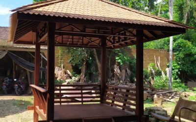 Gazebo Kayu Solid Minimalis
