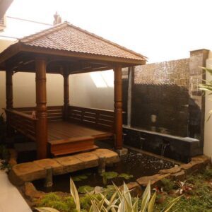 Gazebo Jati Jepara Model Minimalis
