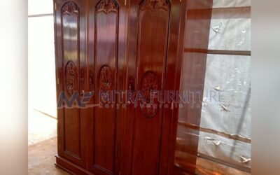 Almari Baju Jati 3 Pintu