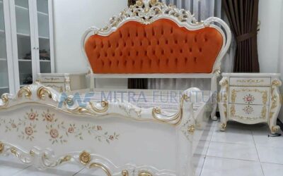 Tempat Tidur Mewah Jok Orange Duco