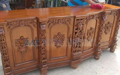 Bufet TV Ukir Kayu