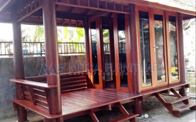 Gazebo Mushola Kayu Glugu 2X4 Meter
