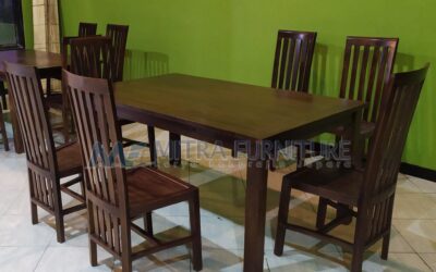 Set Kursi Makan Minimalis Jati