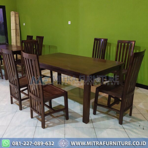 Set Kursi Makan Minimalis Jati