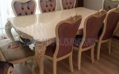 Meja Makan Mewah Duco Set 8 Kursi