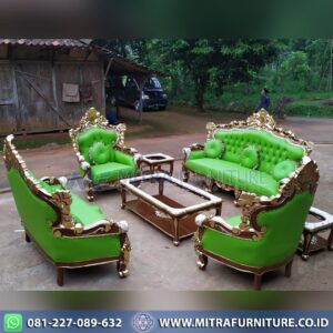 Kursi Tamu Jati Ukir Anggur