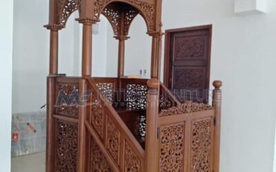 Mimbar Masjid Kayu Jati