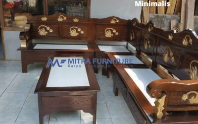 Kursi Tamu Sudut Jepara Minimalis