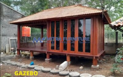 Gazebo Kayu Minimalis Mushola 3 x 6 Meter