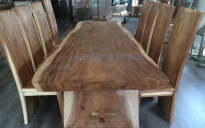 Meja Kayu Trembesi Desain Minimalis Modern