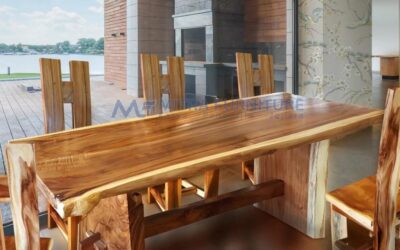 Meja Kerja Kayu Trembesi Minimalis