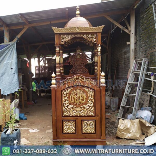 Mimbar Masjid Minimalis Klasik