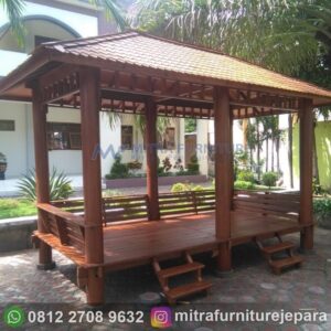 Gazebo Glugu Jepara Ukuran 2x4 Meter