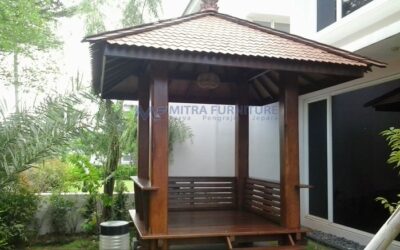 Gazebo Kayu Kelapa Jepara Ukuran 2×2 Meter