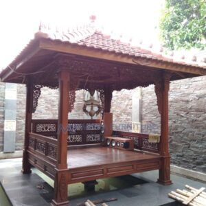 Gazebo Kayu Ukiran Klasik Gebyok Jepara