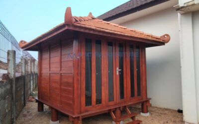 Gazebo Minimalis Kayu Mushola Ukuran 3×3 Meter