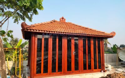 Gazebo Mushola Minimalis Kayu Ukuran 5×5 Meter
