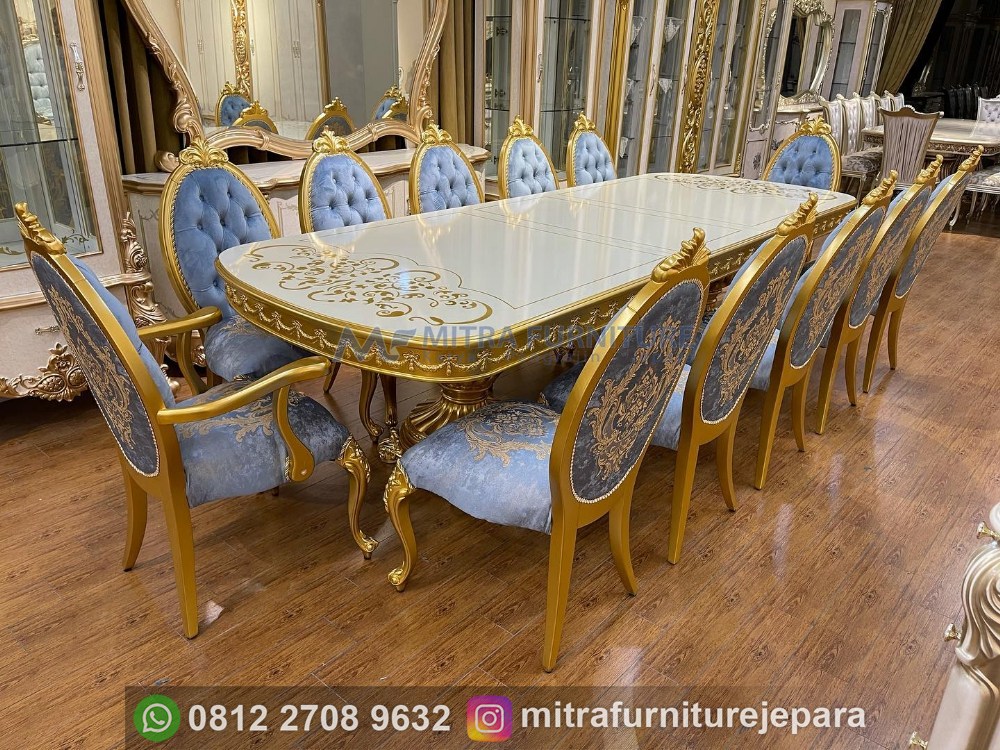 Meja Makan Mewah Klasik Untuk Ruang Eksklusif