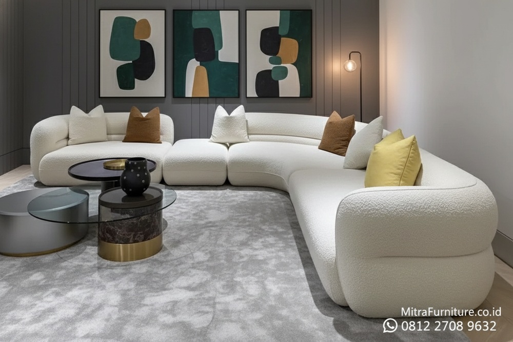 Inspirasi Sofa Sudut Ruang Tamu Minimalis di Batam