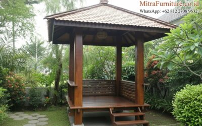 Inspirasi Taman dengan Gazebo Jepara di Banyuwangi