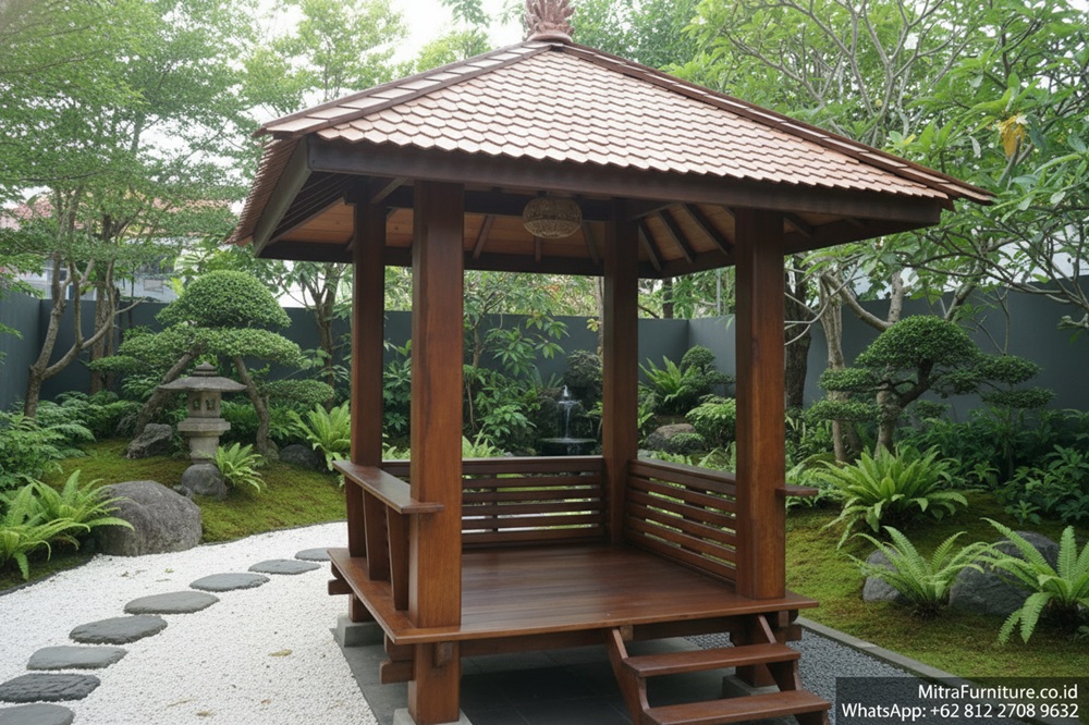 Keunikan Gazebo Jati Tradisional di Banjarmasin