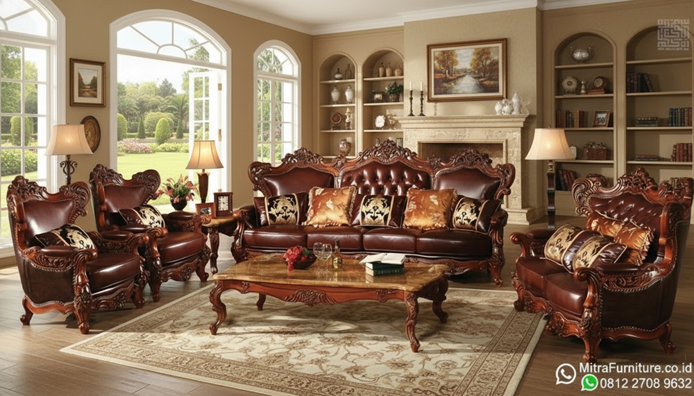 Model Kursi Tamu Mewah Jati Jepara Terbaru yang Stylish di Semarang
