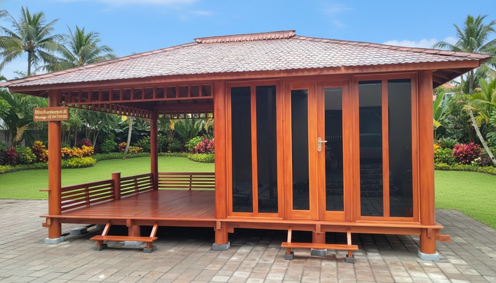 Model Mushola Gazebo Modern di Pontianak