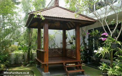 Tips Memilih Gazebo Jati untuk Taman di Surabaya
