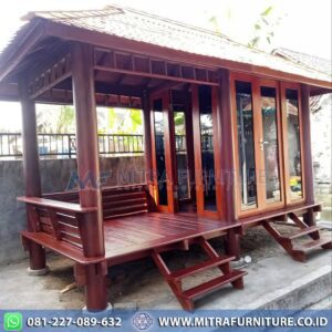 JUAL GAZEBO MUSHOLA KAYU GLUGU 2 X 4 METER