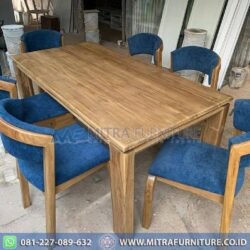 Set Meja Makan Minimalis Jati
