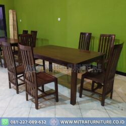 Set Kursi Makan Minimalis Jati