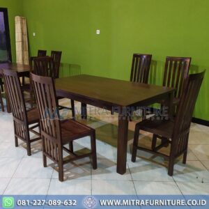 Set Kursi Makan Minimalis Jati