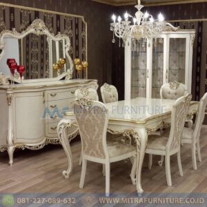 Meja Makan Mewah Italino Classic Set