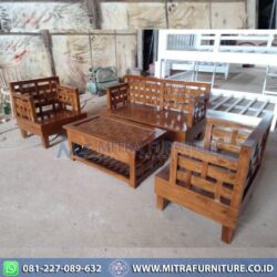 Kursi Tamu Jati Minimalis Modern