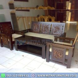 Kursi Tamu Jati Ukir Model Terbaru