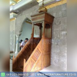 Mimbar Masjid Modern Ukiran