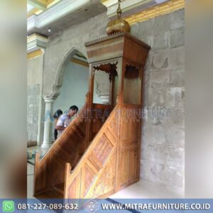Mimbar Masjid Modern Ukiran