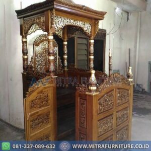 Mimbar Masjid Ukir Jati